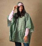 Cloverpaperco™ - Packable Rain Poncho - Rose Study