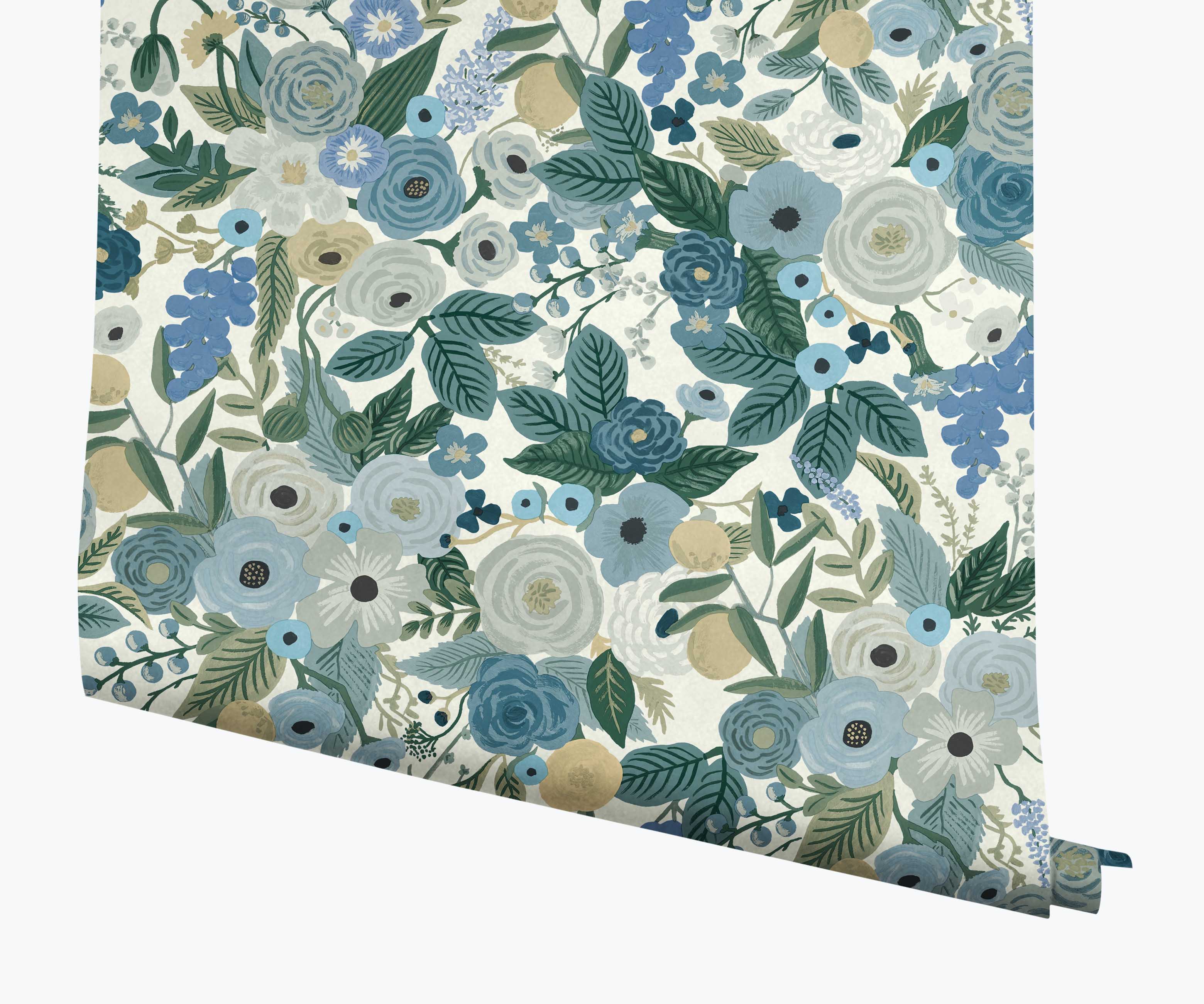 Cloverpaperco™ - Garden Party Wallpaper - Indigo Multi