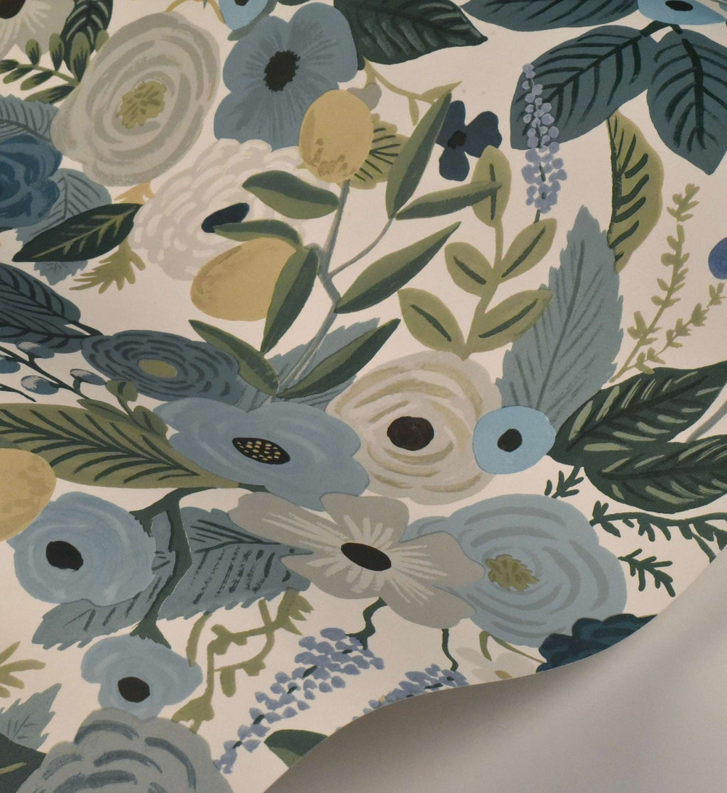 Cloverpaperco™ - Garden Party Wallpaper - Indigo Multi