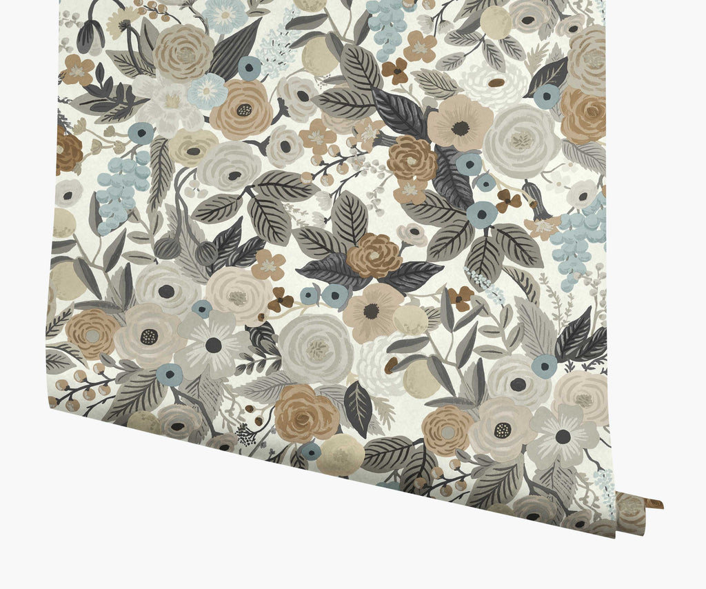 Cloverpaperco™ - Garden Party Wallpaper - Linen Multi