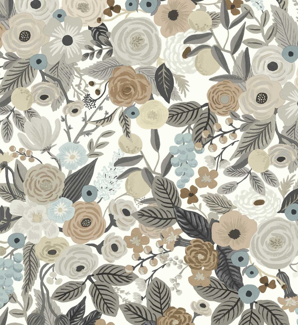 Cloverpaperco™ - Garden Party Wallpaper - Linen Multi