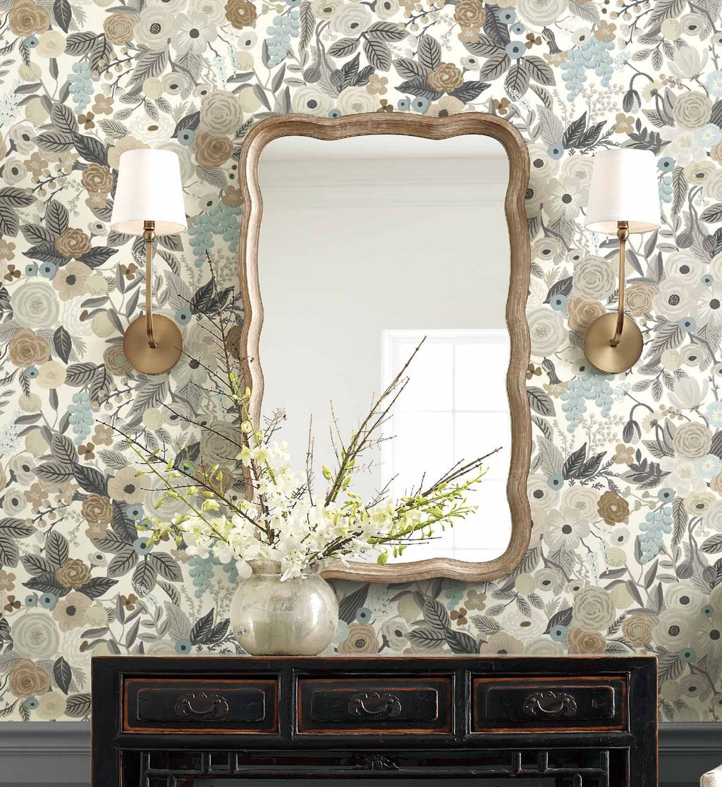 Cloverpaperco™ - Garden Party Wallpaper - Linen Multi