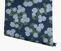 Cloverpaperco™ - Hydrangea Wallpaper - Navy