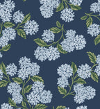 Cloverpaperco™ - Hydrangea Wallpaper - Navy