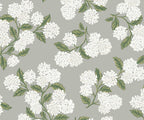 Cloverpaperco™ - Hydrangea Wallpaper - Grey