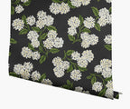 Cloverpaperco™ - Hydrangea Wallpaper - Black & White