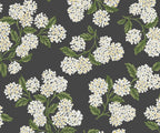 Cloverpaperco™ - Hydrangea Wallpaper - Black & White