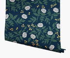 Cloverpaperco™ - Peonies Wallpaper - Navy