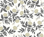 Cloverpaperco™ - Peonies Wallpaper - White & Black