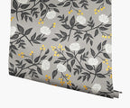 Cloverpaperco™ - Peonies Wallpaper - Grey