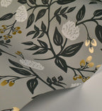 Cloverpaperco™ - Peonies Wallpaper - Grey