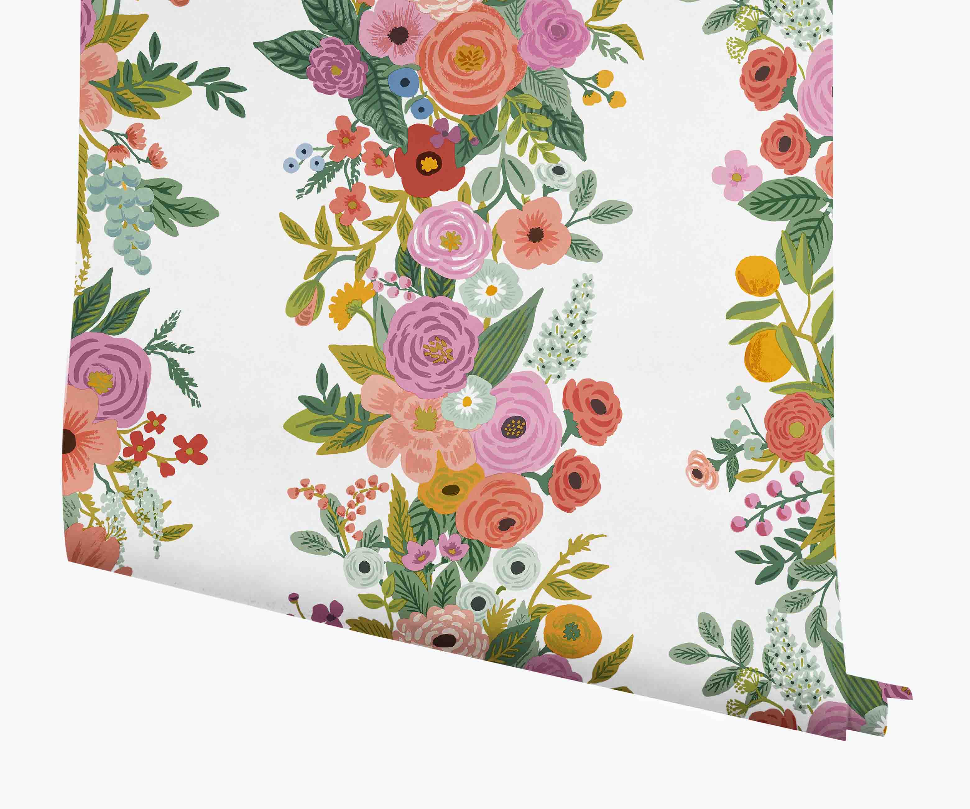 Cloverpaperco™ - Garden Party Trellis Wallpaper - Rose Multi
