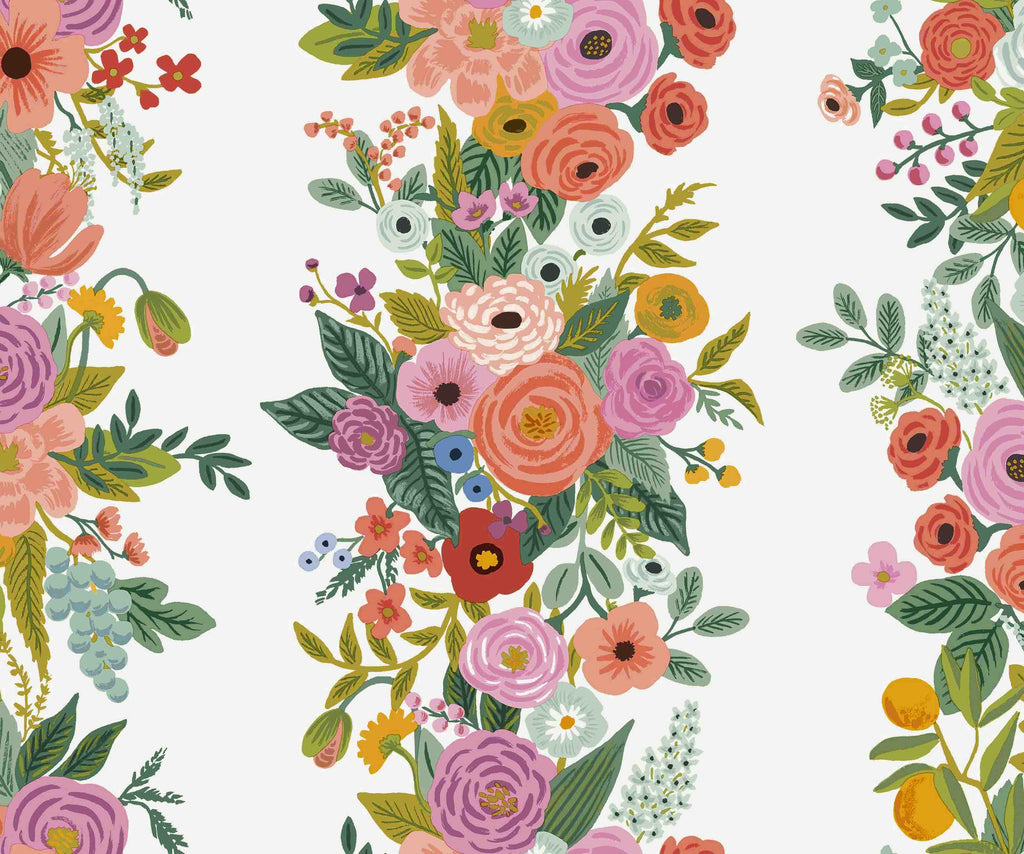 Cloverpaperco™ - Garden Party Trellis Wallpaper - Rose Multi