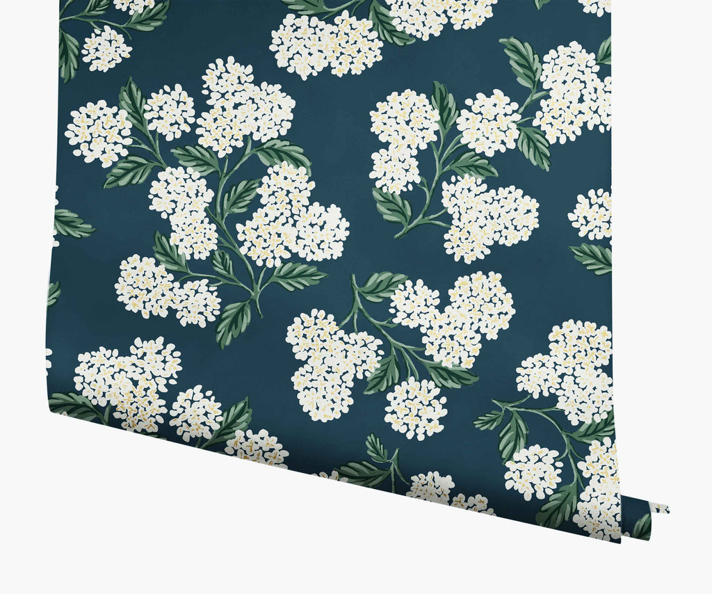 Cloverpaperco™ - Hydrangea Wallpaper - Teal
