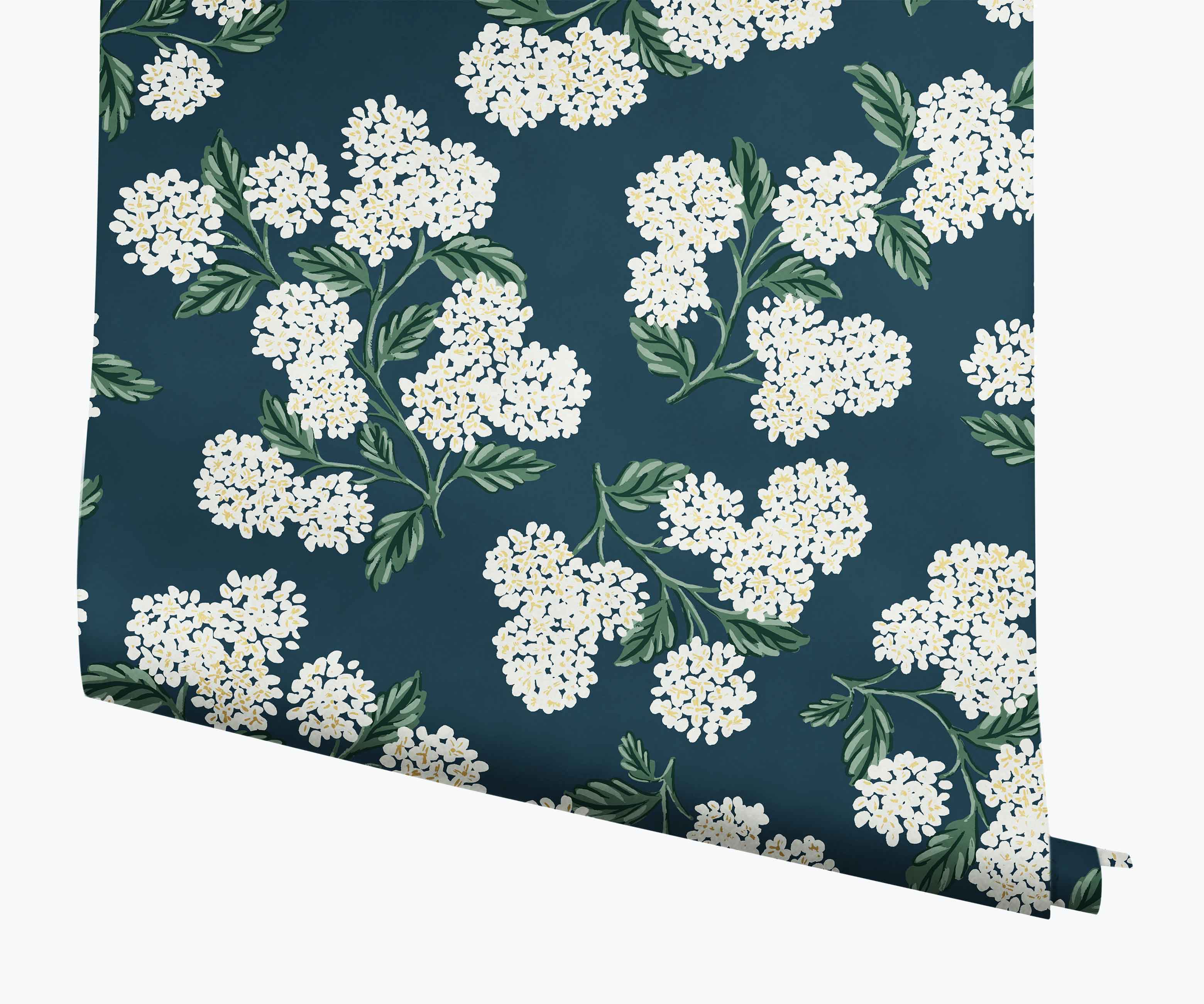 Cloverpaperco™ - Hydrangea Wallpaper - Teal