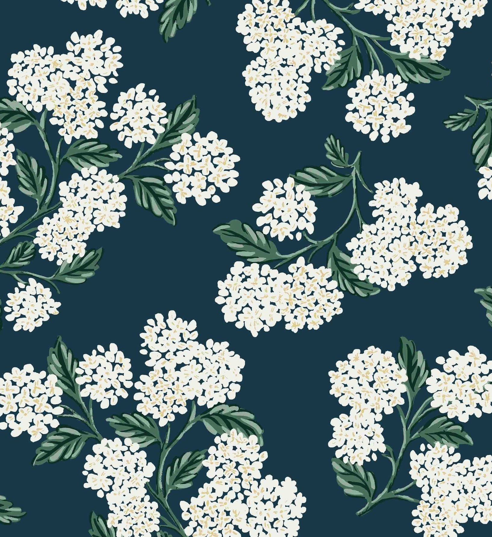 Cloverpaperco™ - Hydrangea Wallpaper - Teal