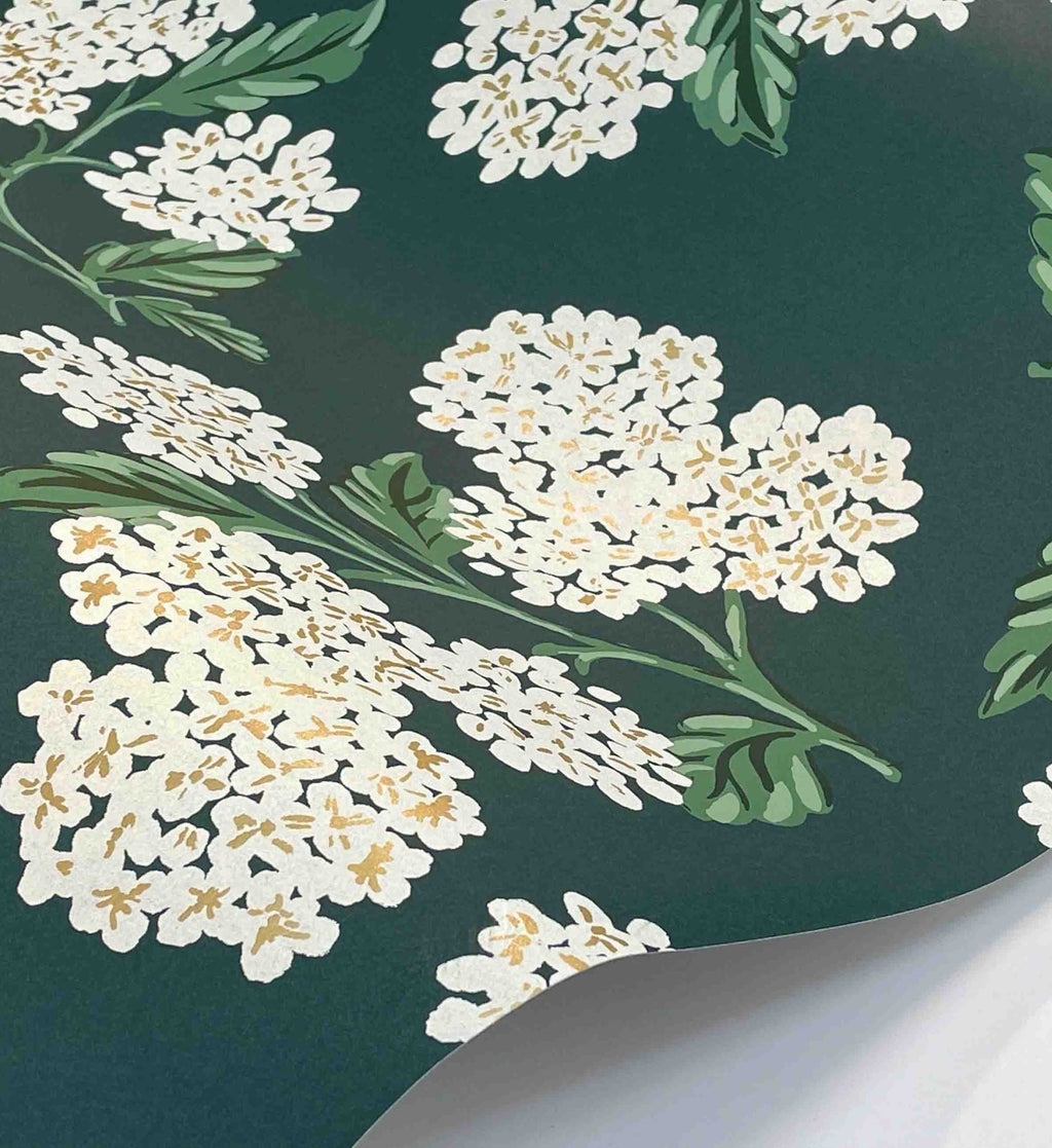 Cloverpaperco™ - Hydrangea Wallpaper - Teal