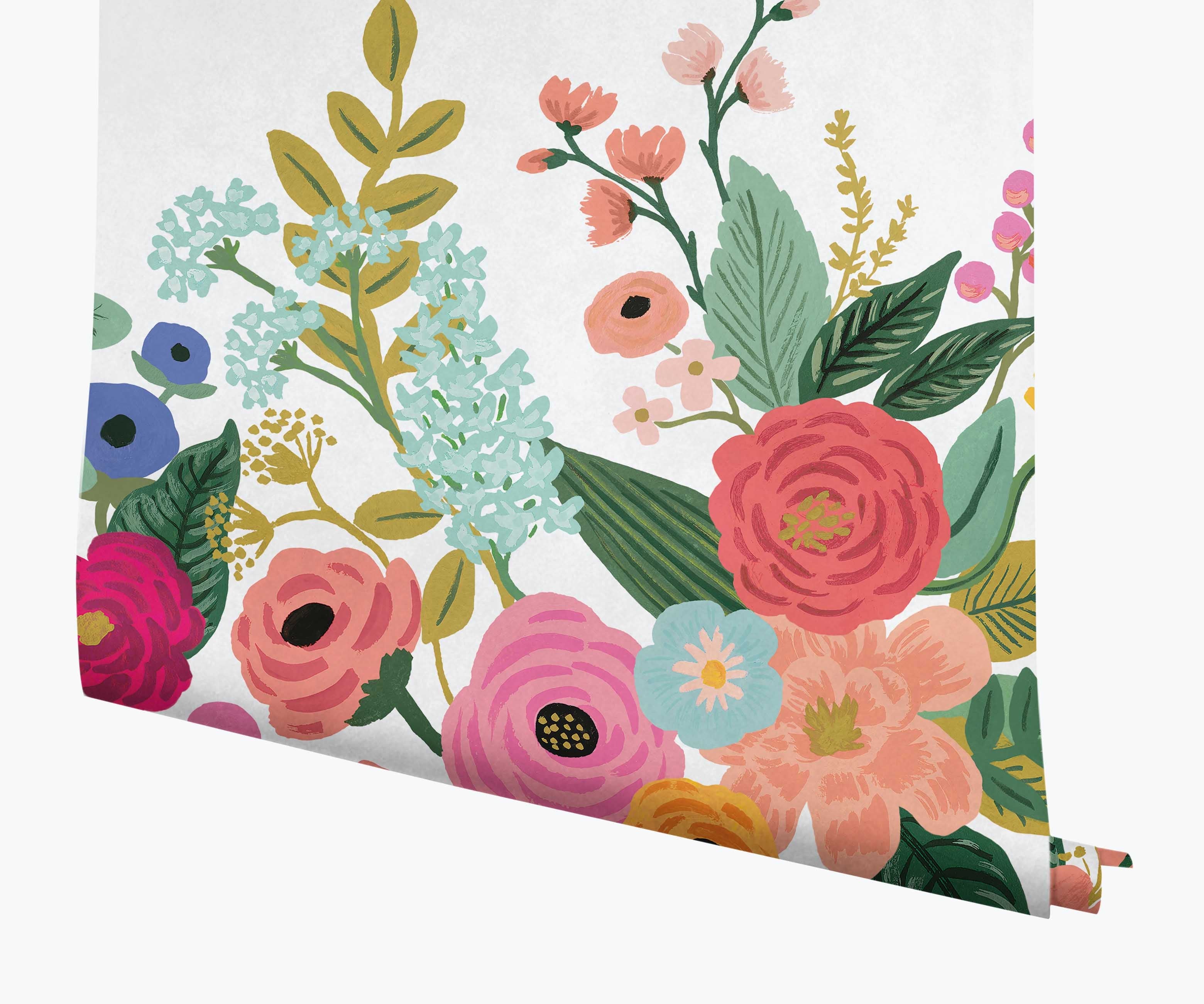 Cloverpaperco™ - Garden Party Wallpaper Mural - Rose Multi
