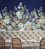 Cloverpaperco™ - Garden Party Wallpaper Mural - Navy