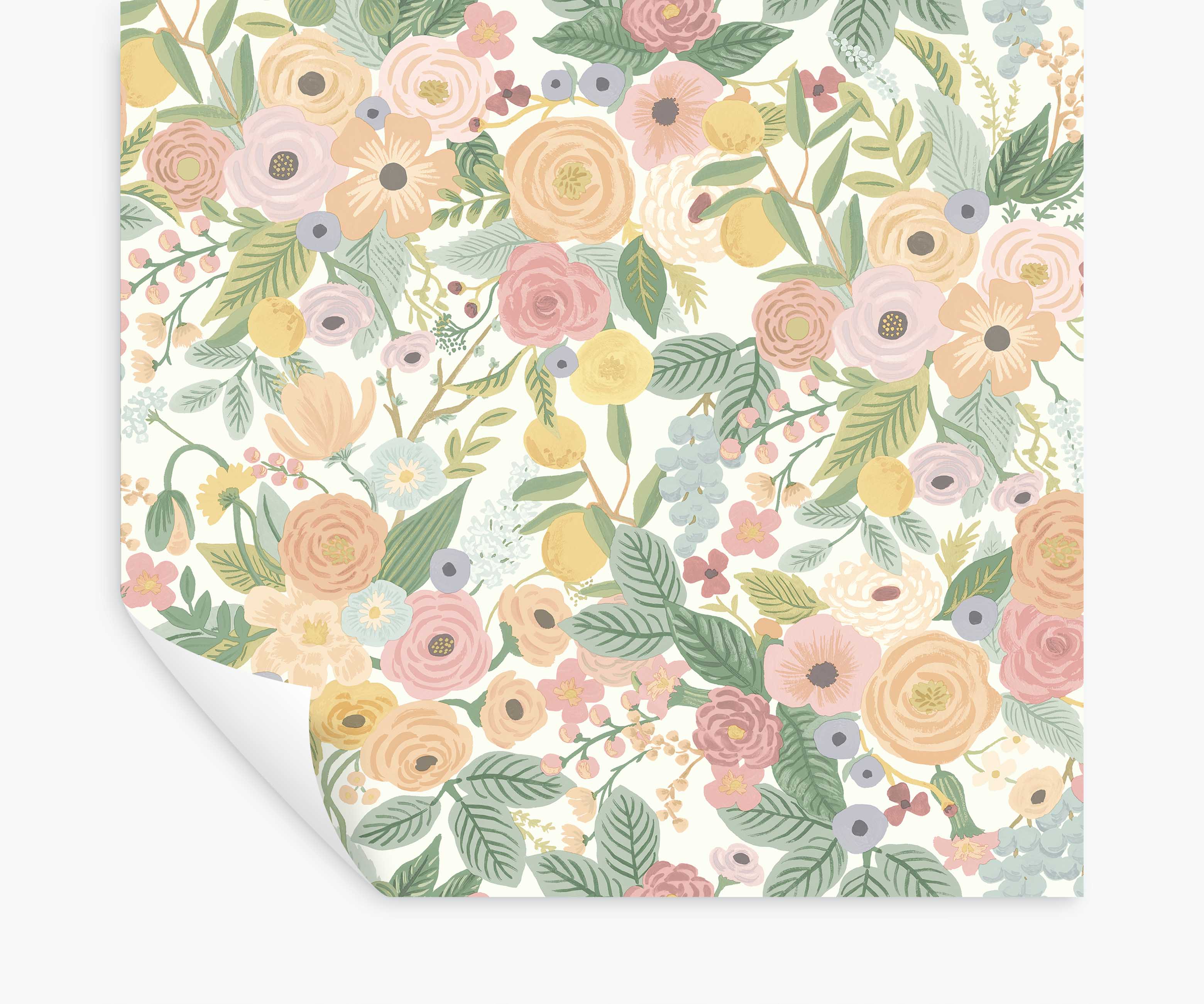 Cloverpaperco™ - Garden Party Peel & Stick Wallpaper - Pastel Multi
