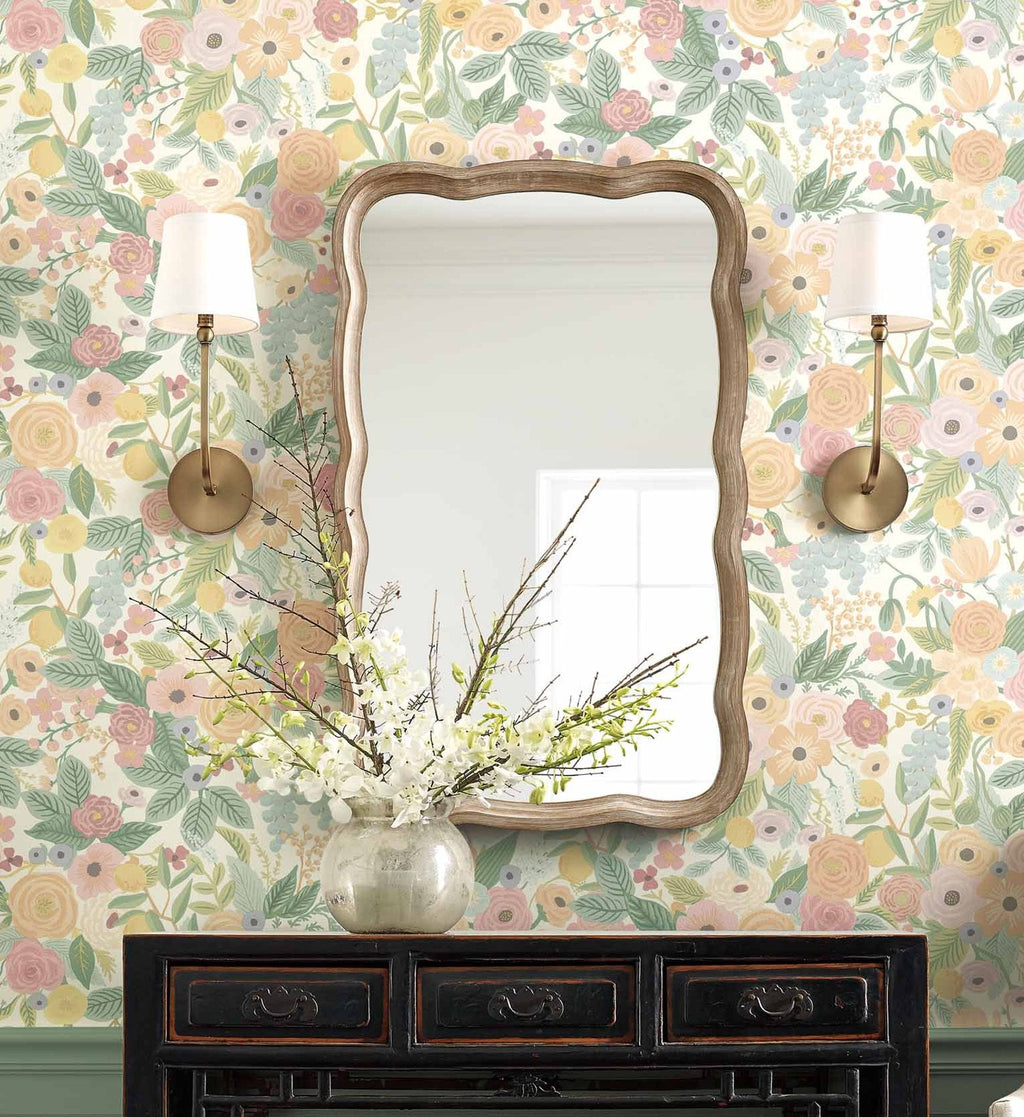 Cloverpaperco™ - Garden Party Peel & Stick Wallpaper - Pastel Multi