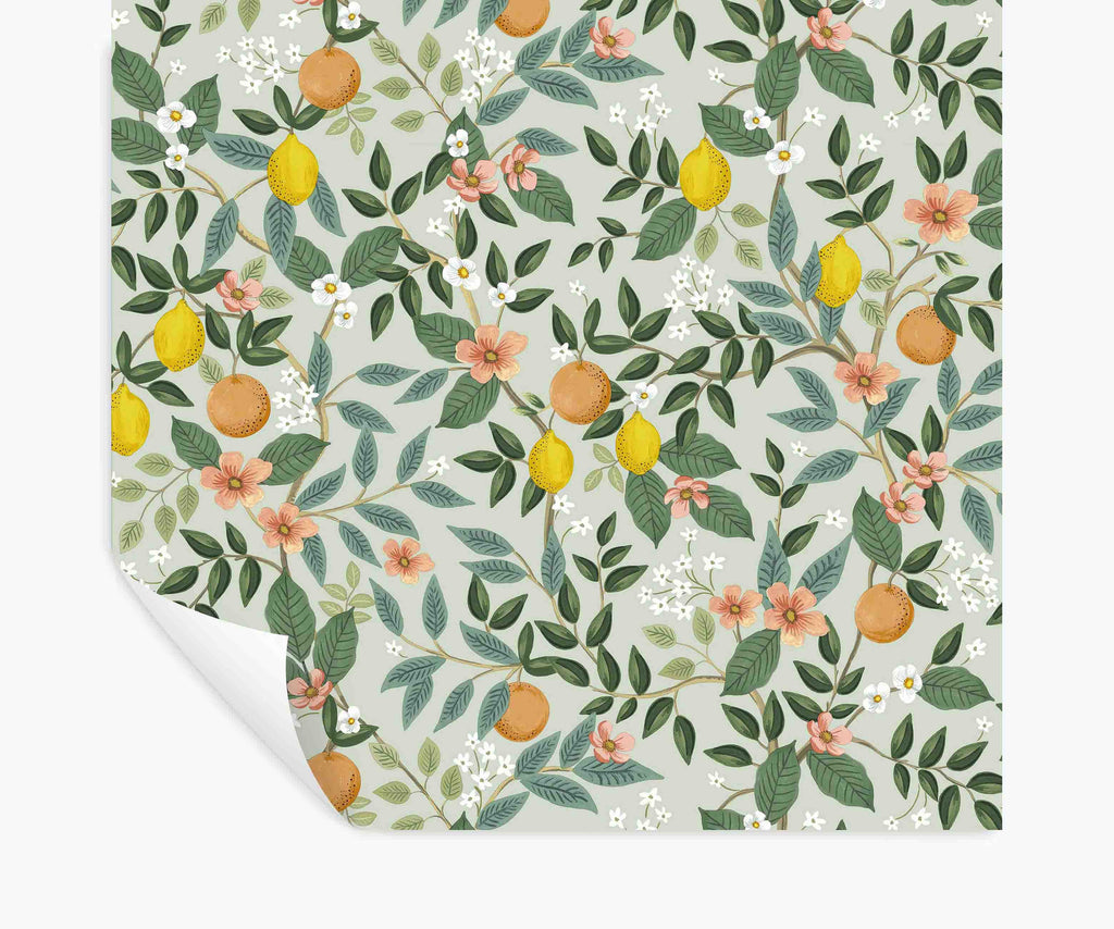 Cloverpaperco™ - Citrus Grove Peel & Stick Wallpaper - Mint