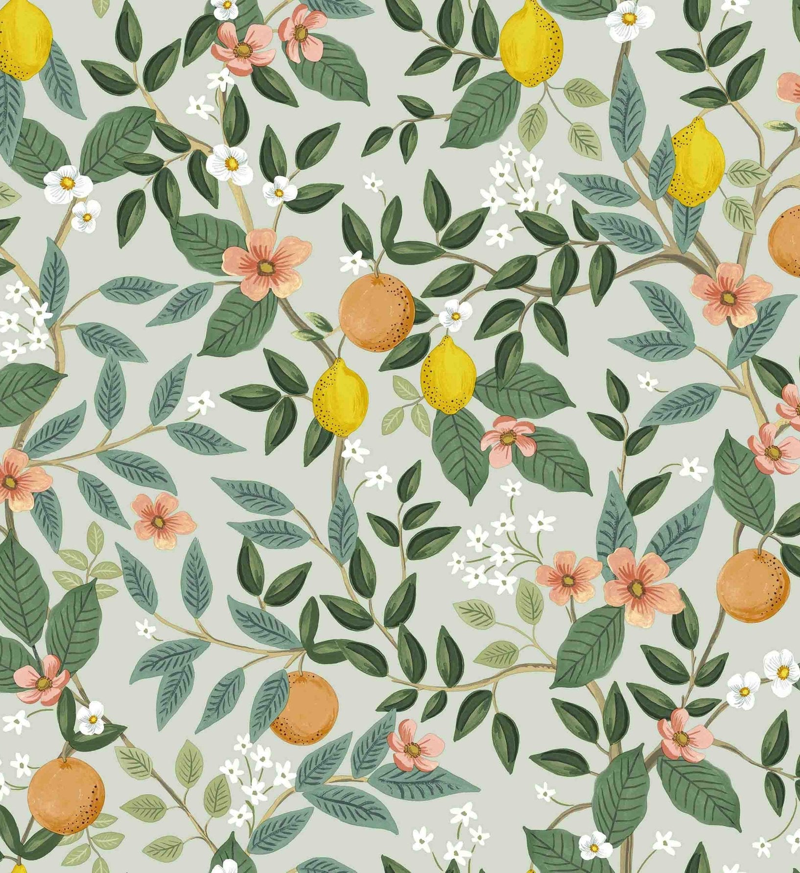 Cloverpaperco™ - Citrus Grove Peel & Stick Wallpaper - Mint