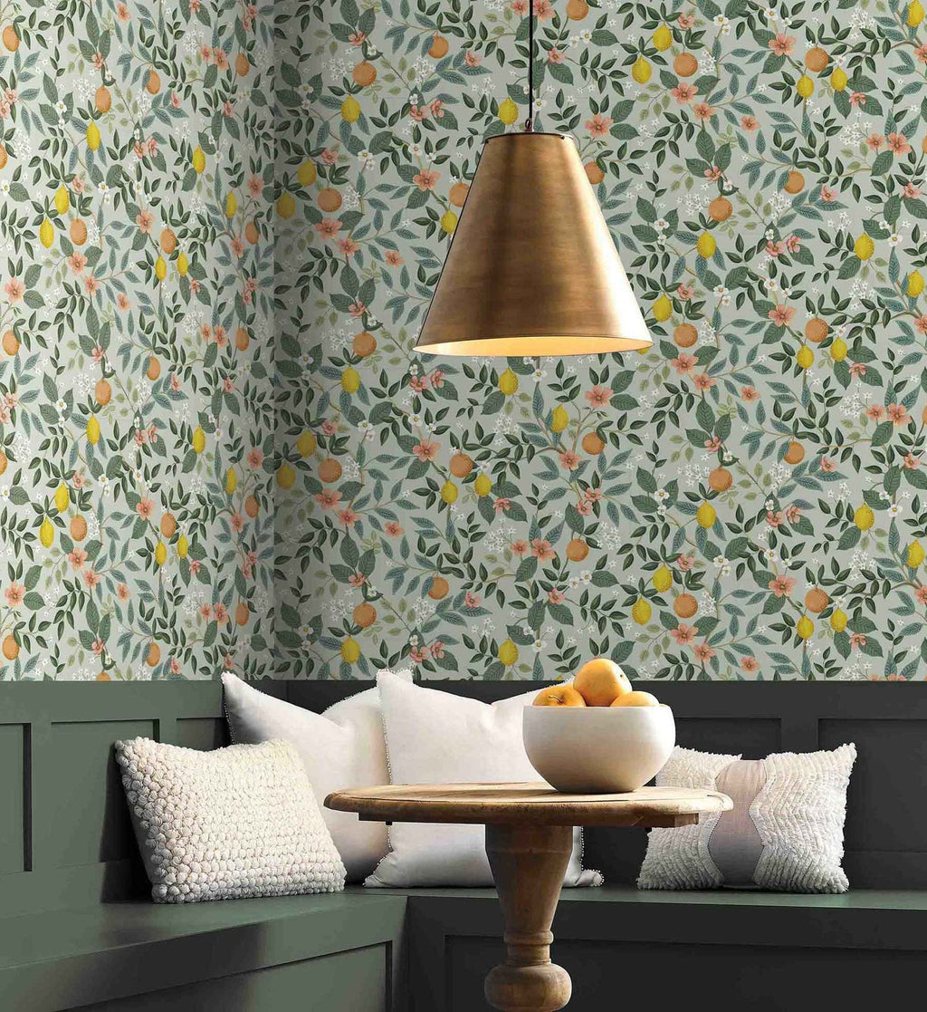 Cloverpaperco™ - Citrus Grove Peel & Stick Wallpaper - Mint
