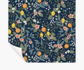 Cloverpaperco™ - Citrus Grove Peel & Stick Wallpaper - Navy