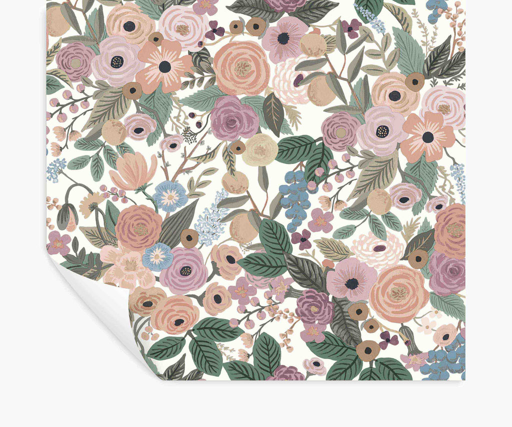Cloverpaperco™ - Garden Party Peel & Stick Wallpaper - Blush Multi