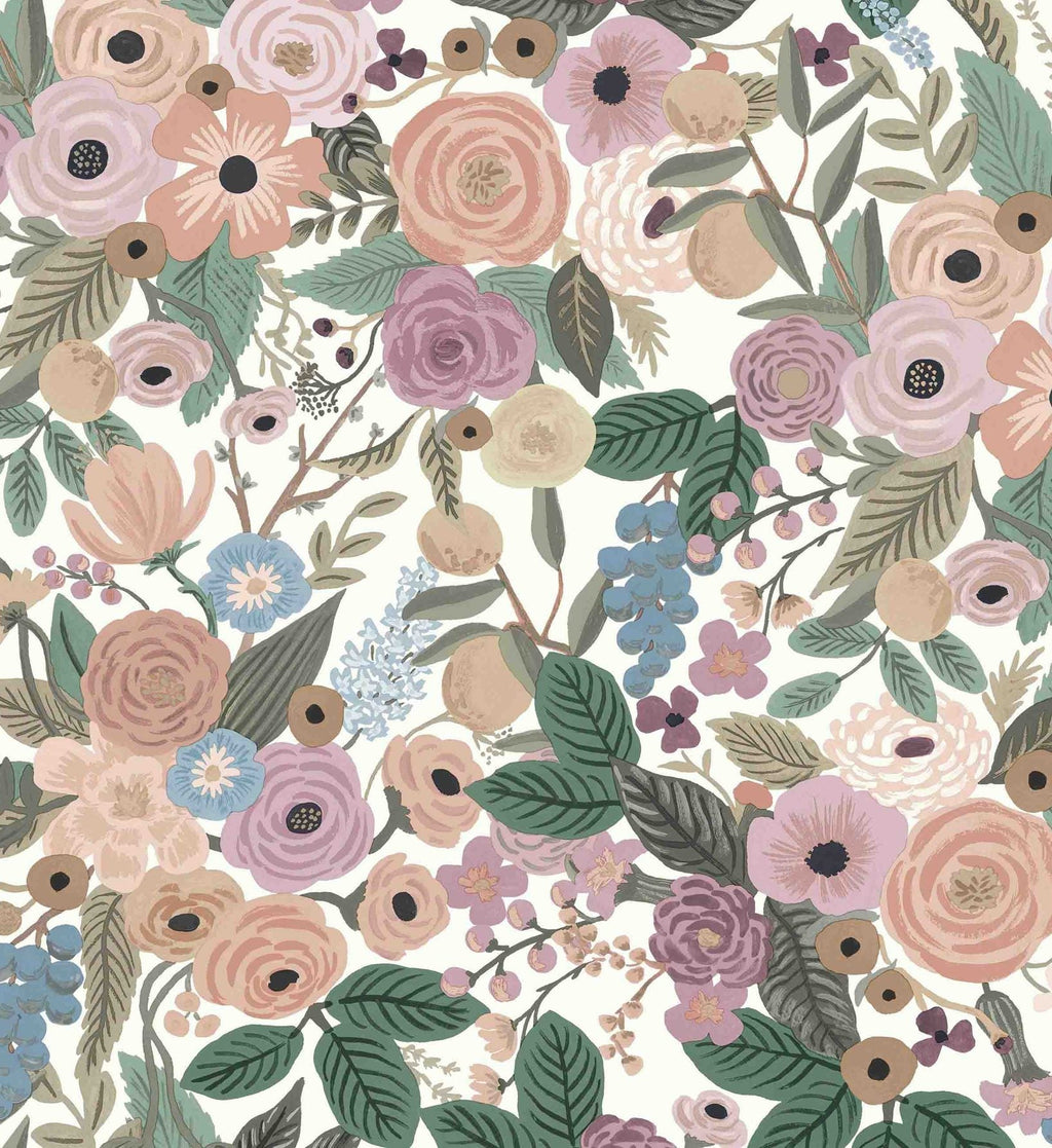 Cloverpaperco™ - Garden Party Peel & Stick Wallpaper - Blush Multi